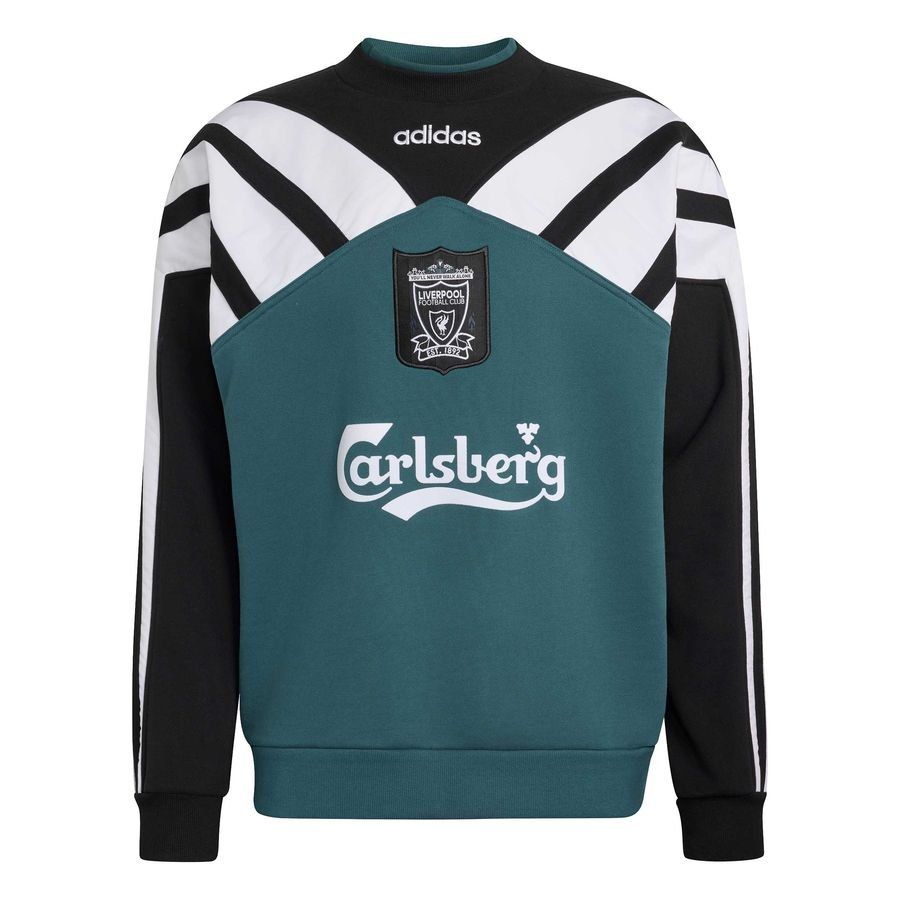 Liverpool Sweatshirt Bringback 1995/96 - Rich Green/Black/White - Men's-SoccerKits Hub | Buy Soccer Jerseys Online